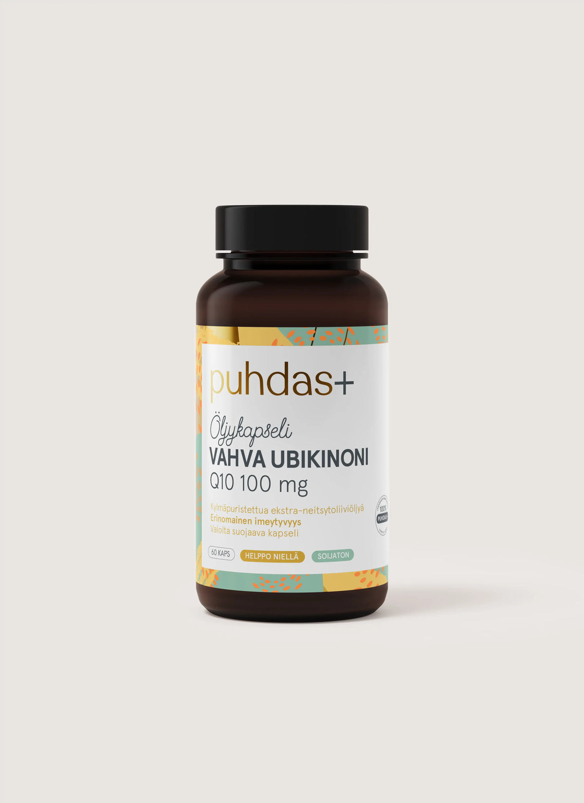 Vahva Ubikinoni Q10 100 mg, Extra-neitsytoliiviöljyssä