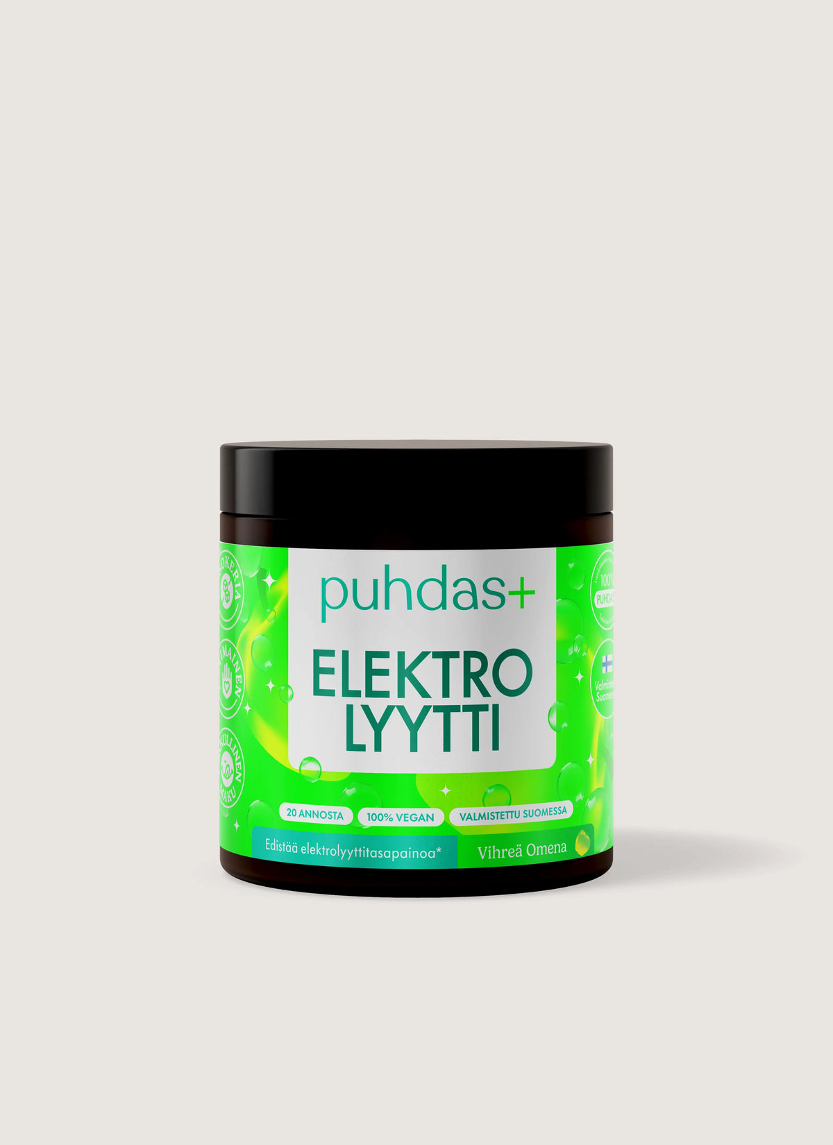 Elektrolyyttijauhe Vihreä Omena 120g