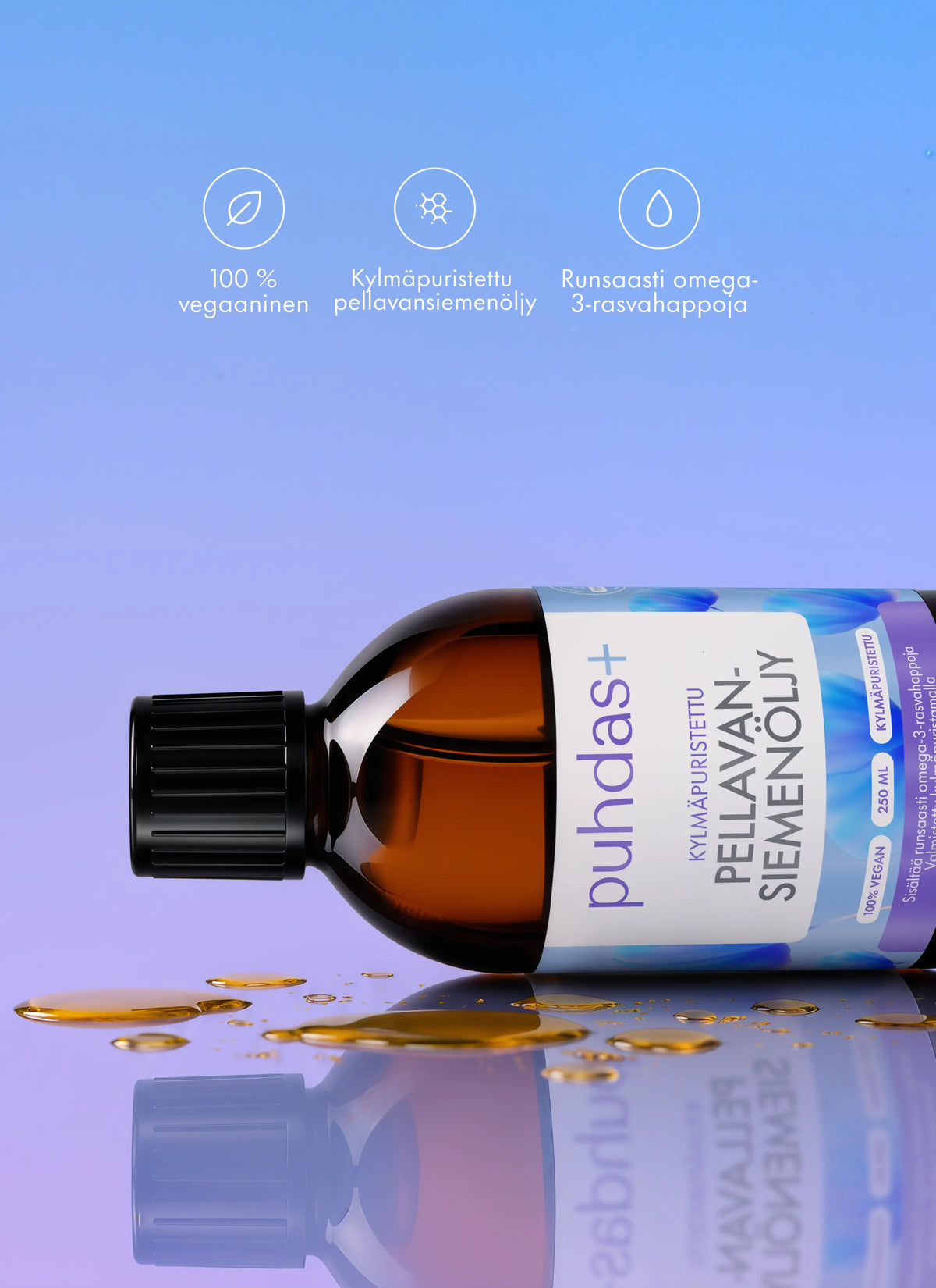 Pellavansiemenöljy 250ml