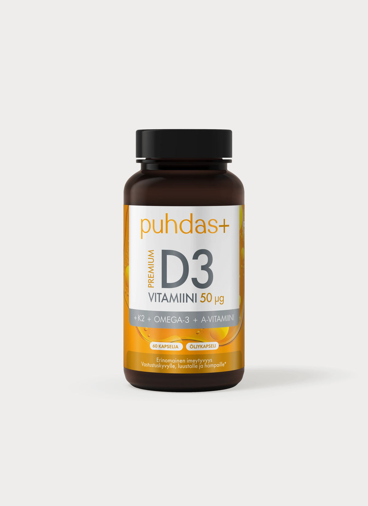 Puhdas+ Premium D3-vitamiini 50 µg