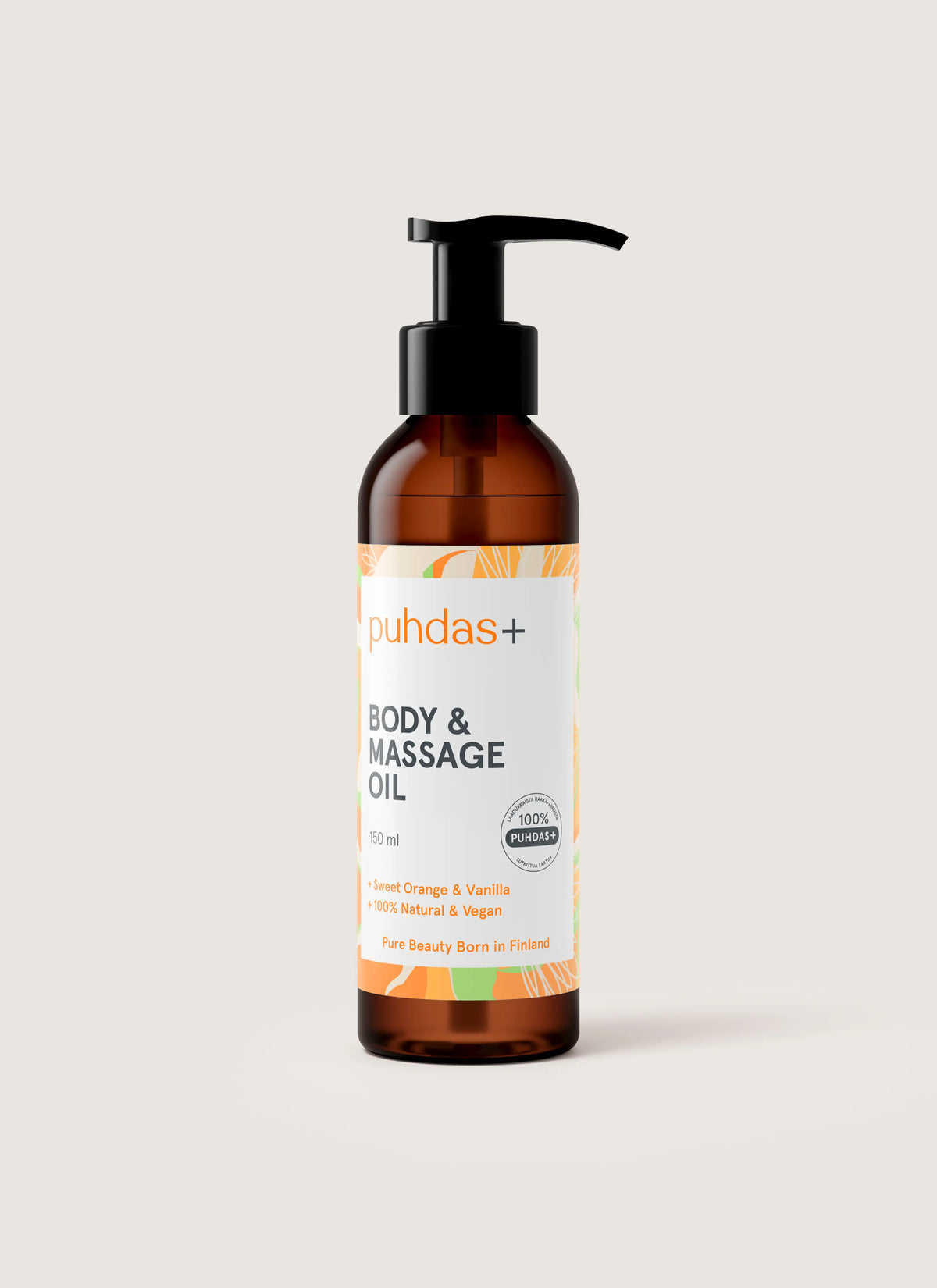 Body & Massage Oil - Vartalo & Hierontaöljy 150 ml - Appelsiini & Vanilja